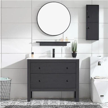 Harga Murah MDF Melamine Veneer Bilik Mandi Kabinet